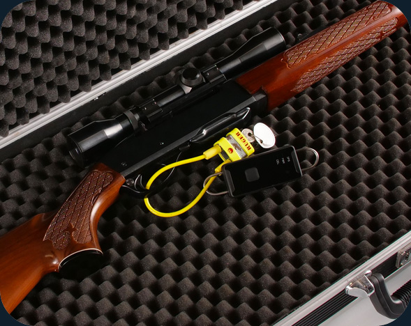 Put gun alert in your gun case when traveling