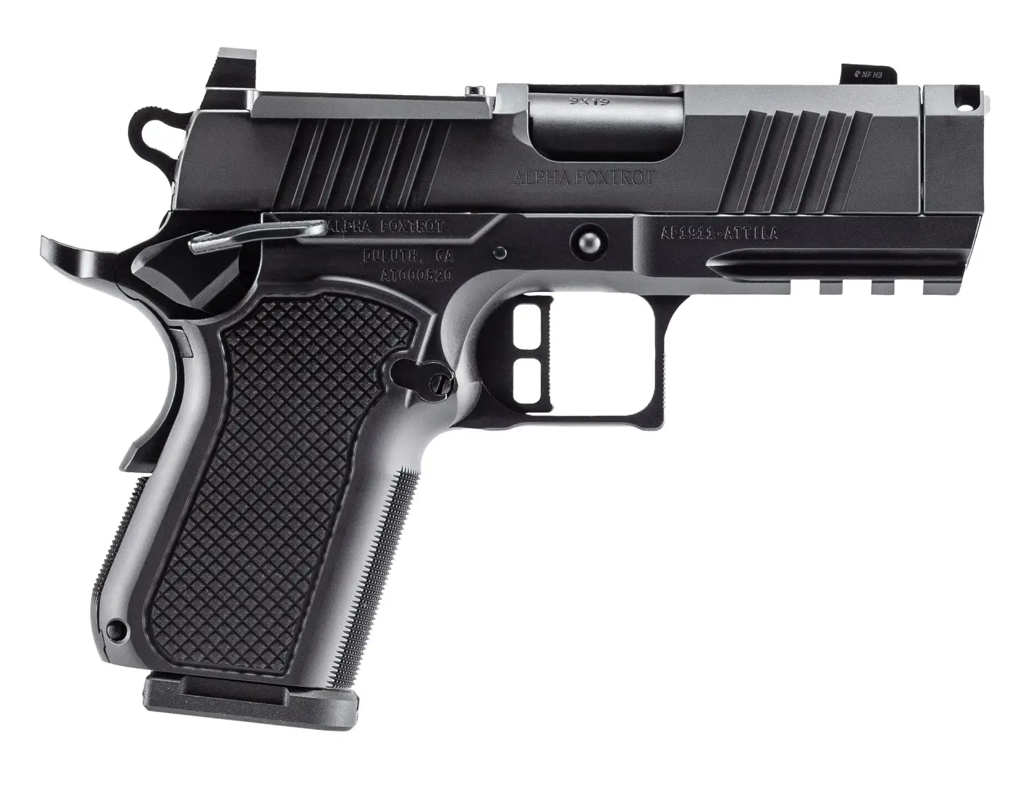アアアァァァ Alpha Foxtrot Attila 9mm 3.5in Compensated Barrel 10+1(1) Optic