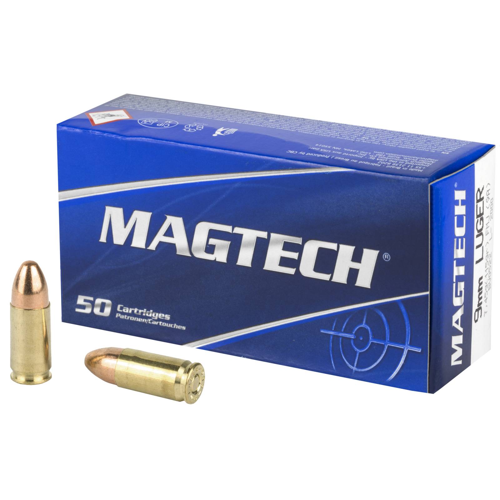 Magtech 9mm 115gr. FMJ 50rd/Bx