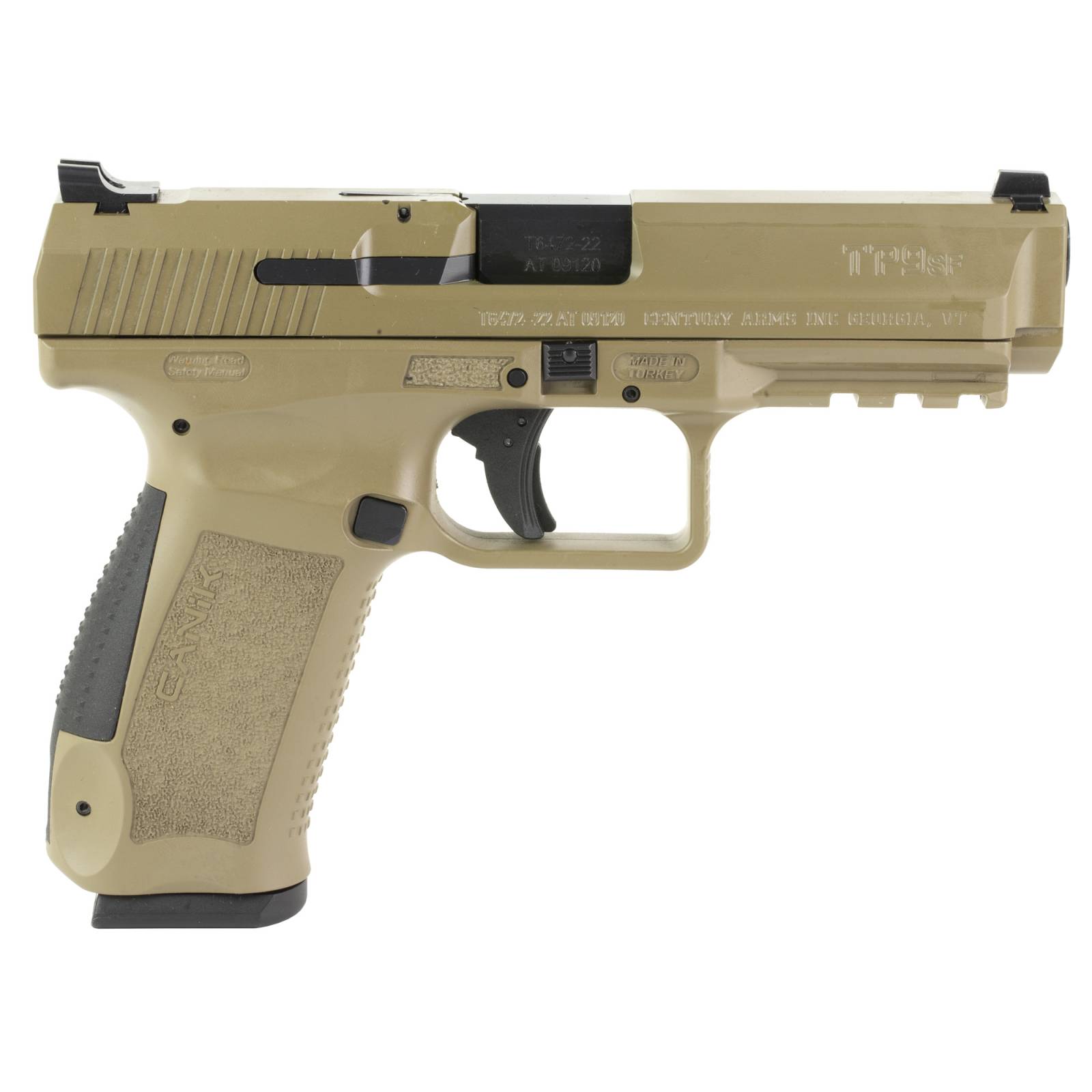 Canik TP9SF 9mm 4.4in Barrel 10+1 Round Capacity FDE Full Accessory ...