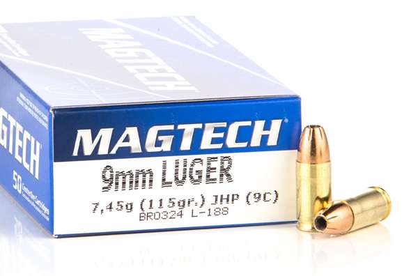 Magtech 9MM 93 Grain Solid Copper Hollow Point, FD9A