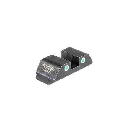 Ameriglo Tritium 2-Dot Rear Handgun Sight for Glocks 42/43/43X/48 Green ...