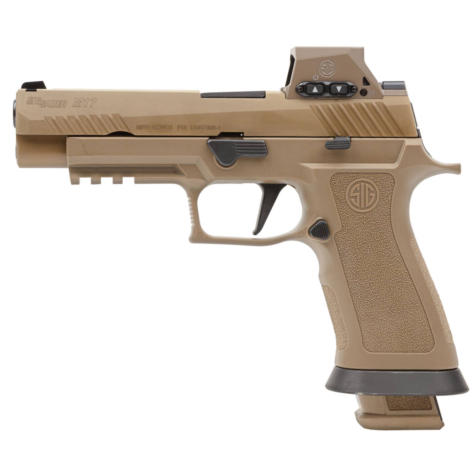 Sig Sauer P320 M17X 9mm 4.7in Barrel 21+1 (3) Mags with Romeo M17 Red Dot