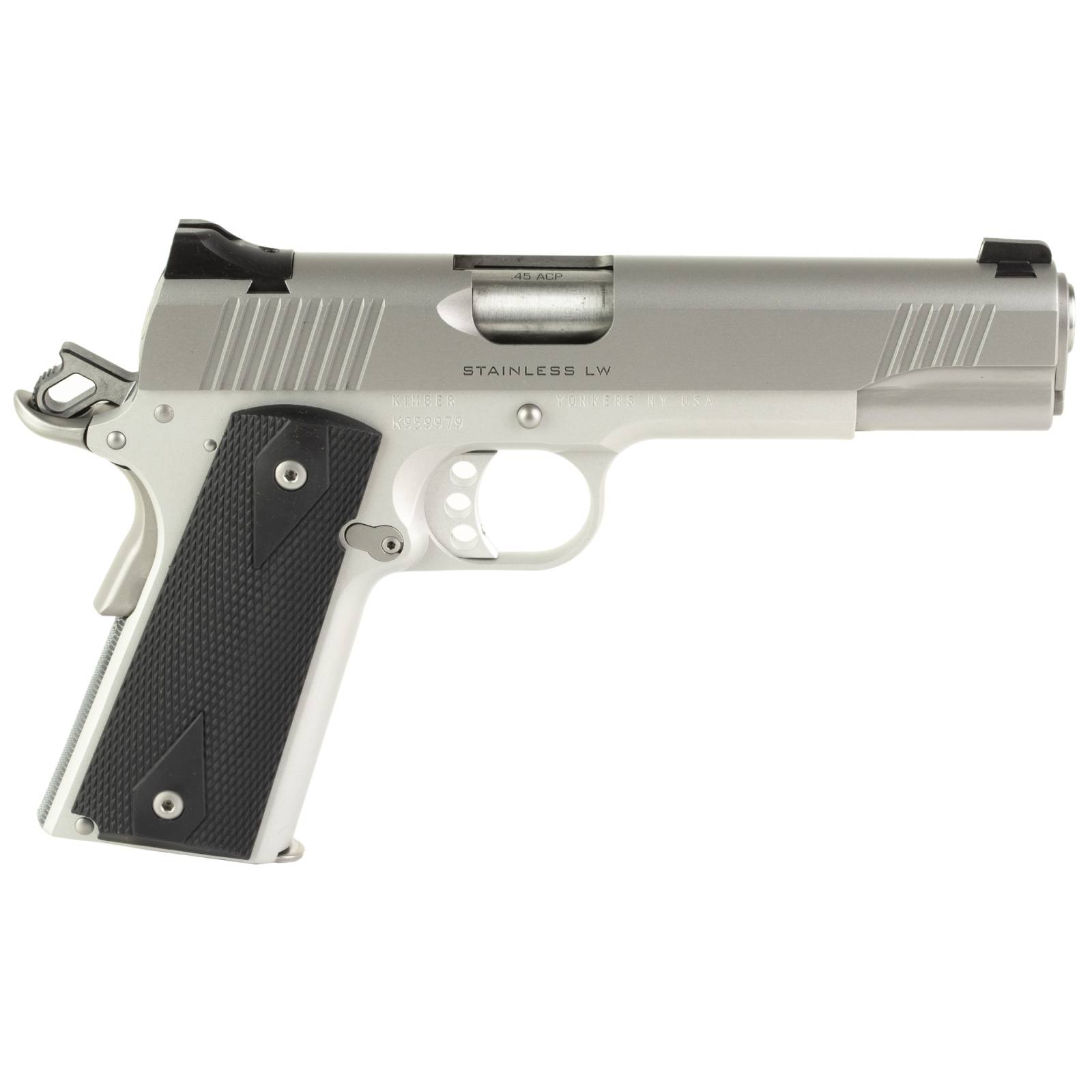 Kimber Stainless LW Club Bundle 1911 45 ACP 5in Barrel (3)7+1 with ...